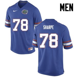 Men's Florida Gators #78 David Sharpe NCAA Nike Blue Authentic Stitched College Football Jersey RPO0162GR